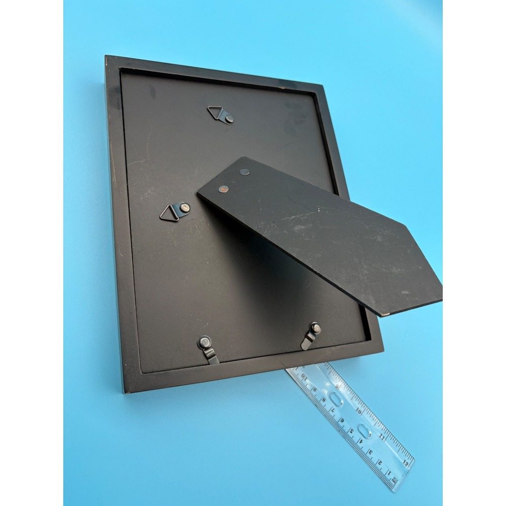 Blue 9x7 Picture Frame Double Mat Deep Tabletop Gallery Photo Display 1" Profile - Picture 5 of 6